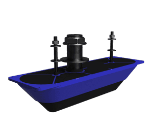 StructureScan 3D Single Stainless Steel Thru-Hull Transducer