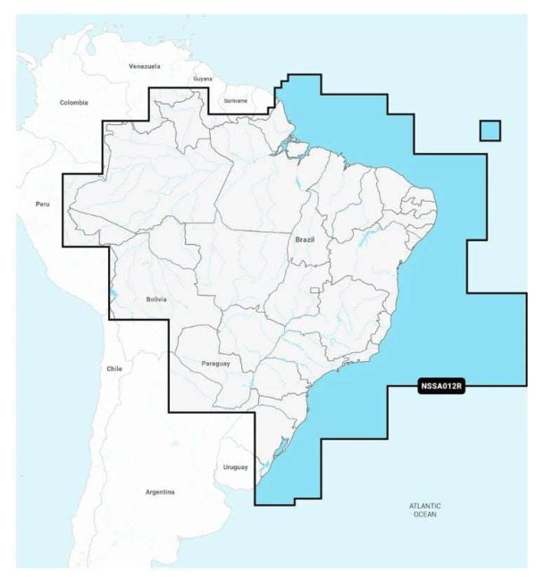 Brasil: cartas marítimas de interior y costas