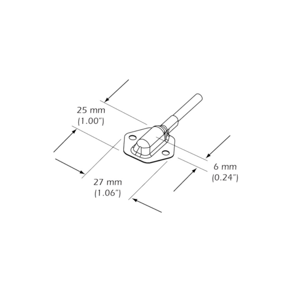 T80 SS Alta PRECISIÓN Temp. Transom Mount 10METRE CABLE NC - Imagen 3