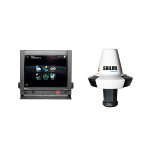 Inmarsat mini-C GMDSS marca SAILOR modelo 6110 con impresora y con cable de antena