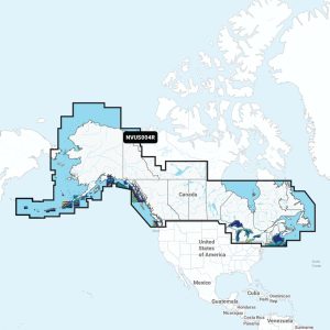 Canadá y Alaska: cartas náuticas de lagos, ríos y costas