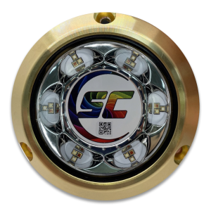 LUZ SUBACUÁTICA RGB, 24W BRONCE 3.4"
