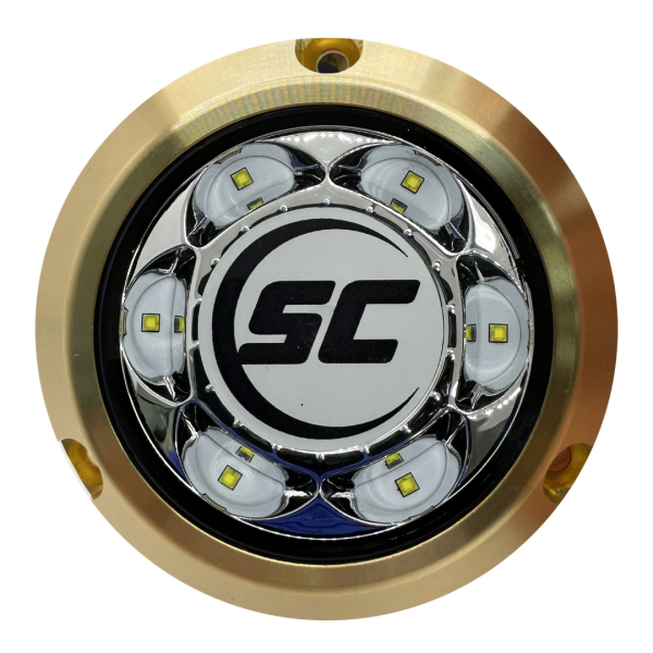 LUZ SUBACUÁTICA BLANCA, 24W BRONCE 3.4"