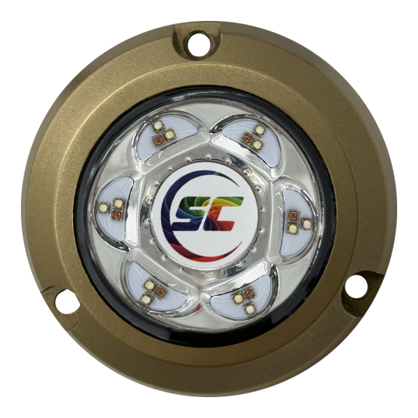 LUZ SUBACUÁTICA RGB, 24W BRONCE 3"