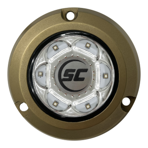 LUZ SUBACUÁTICA BLANCA, 24W BRONCE 3"