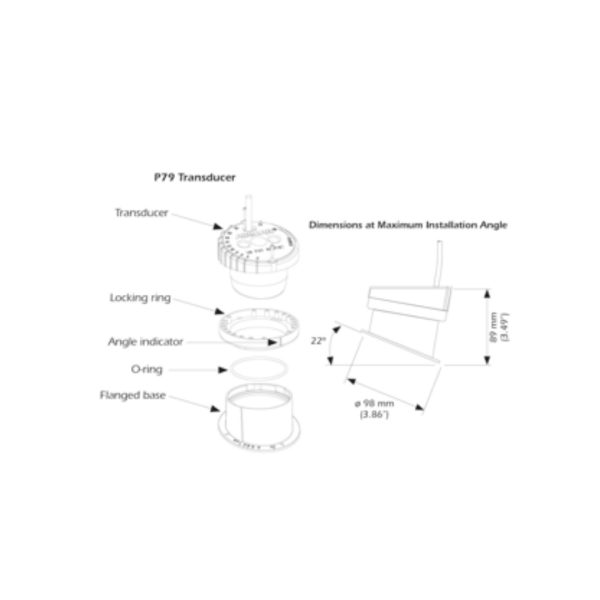 P79 D 50/200A C47 10M  Conector 7FRRRaymarine - Imagen 3