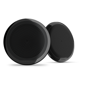 Altavoces náuticos serie EL de Fusion, altavoces náuticos negros clásicos de 6,5" y 80 vatios (par)