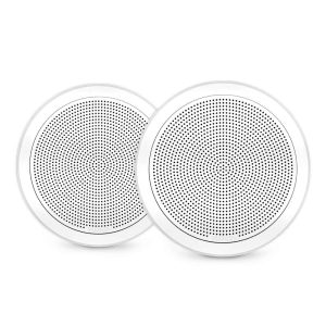 Altavoces náuticos de la serie Fusion FM, altavoz náutico blanco redondo de montaje integrado de 6,5" y 120 W