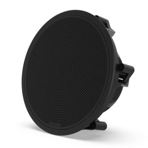 Subwoofers náuticos de la serie Fusion FM, subwoofer náutico negro redondo de montaje integrado de 10" y 400 W