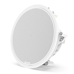 Subwoofers náuticos de la serie Fusion FM, subwoofer náutico blanco redondo de montaje integrado de 10" y 400 W