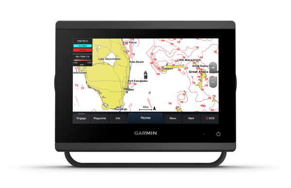 GPSMAP 923, Sin sonda con mapa base mundial