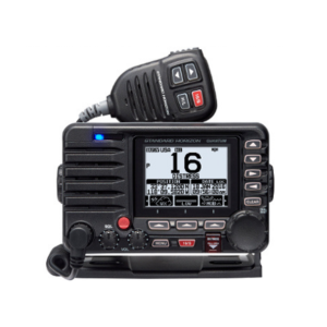 VHF DSC clase D modelo GX6000E con receptor AIS, GPS, megafonía de 25W y posibilidad para añadir estaciones remotas (cableadas o inalámbricas). 12V. Nº Homolog.: 54.0141