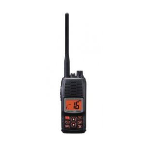 Transceptor VHF portátil modelo HX400E con canales marinos y banda LMR. Potencia 5/1W . Nº Homolog.: 52.0117