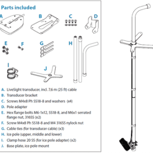 LiveSight Transducer + Ice Mount