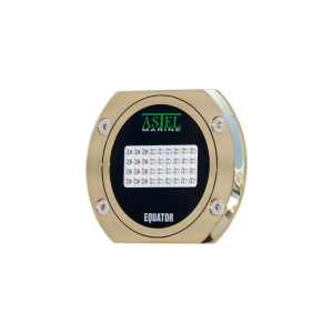 Luz LED Submarina mod. EQUATOR color AZUL. Aluminio-Bronce