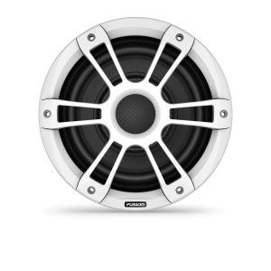 Subwoofers náuticos de la Fusion Signature Series 3i, Subwoofer náutico blanco deportivo de 10" y 600 vatios