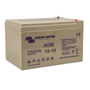 12V/15Ah AGM Super Cycle Batt. (Faston 6.3x0.8mm)