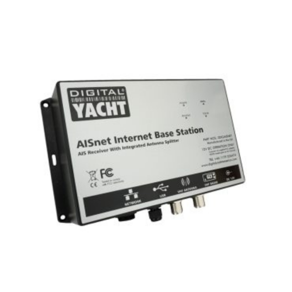 AISNET + receptor estación base AIS con splitter AIS-VHF