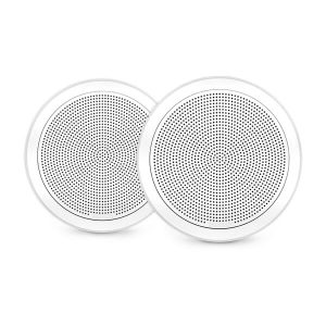 Altavoces náuticos de la serie Fusion FM, altavoz náutico blanco cuadrado de montaje integrado de 6,5" y 120 W