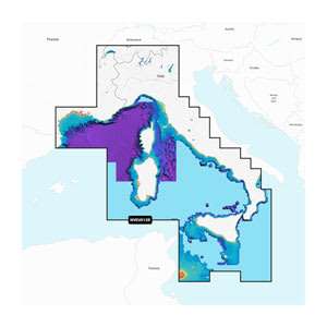 Mar Mediterráneo, central y occidental: cartas náuticas