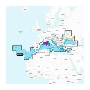 Mar Mediterráneo y mar Negro: cartas náuticas