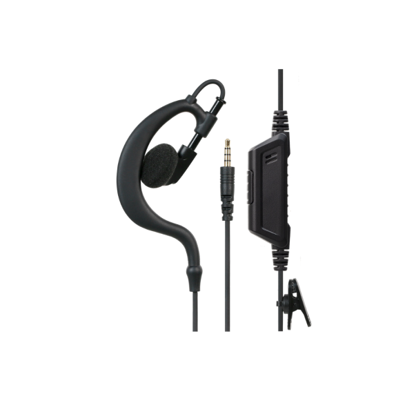 Auricular en C con MIC PTT con clip