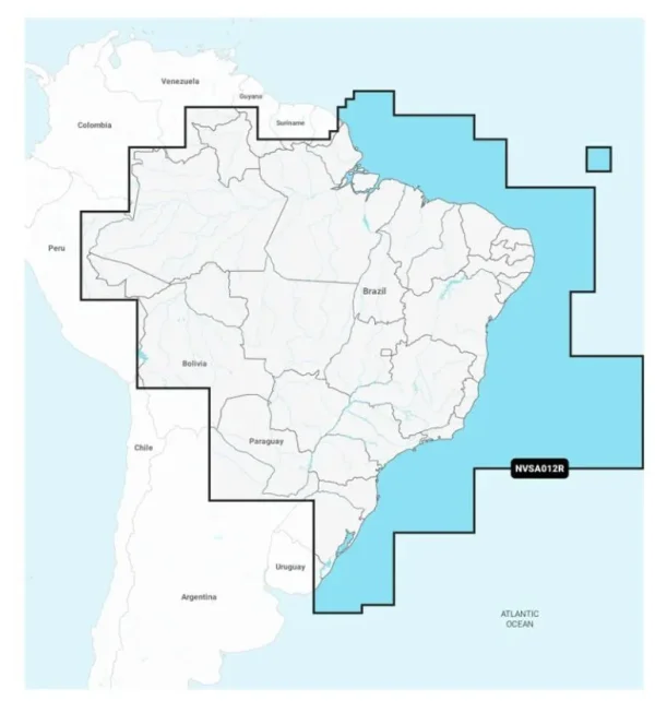 Brasil: cartas marítimas de interior y costas
